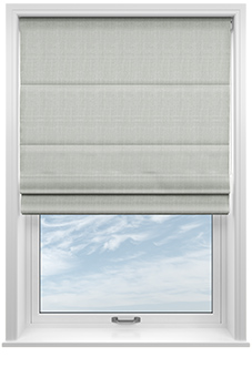 Radiance, Silver - Twist&Fit Roman Blind